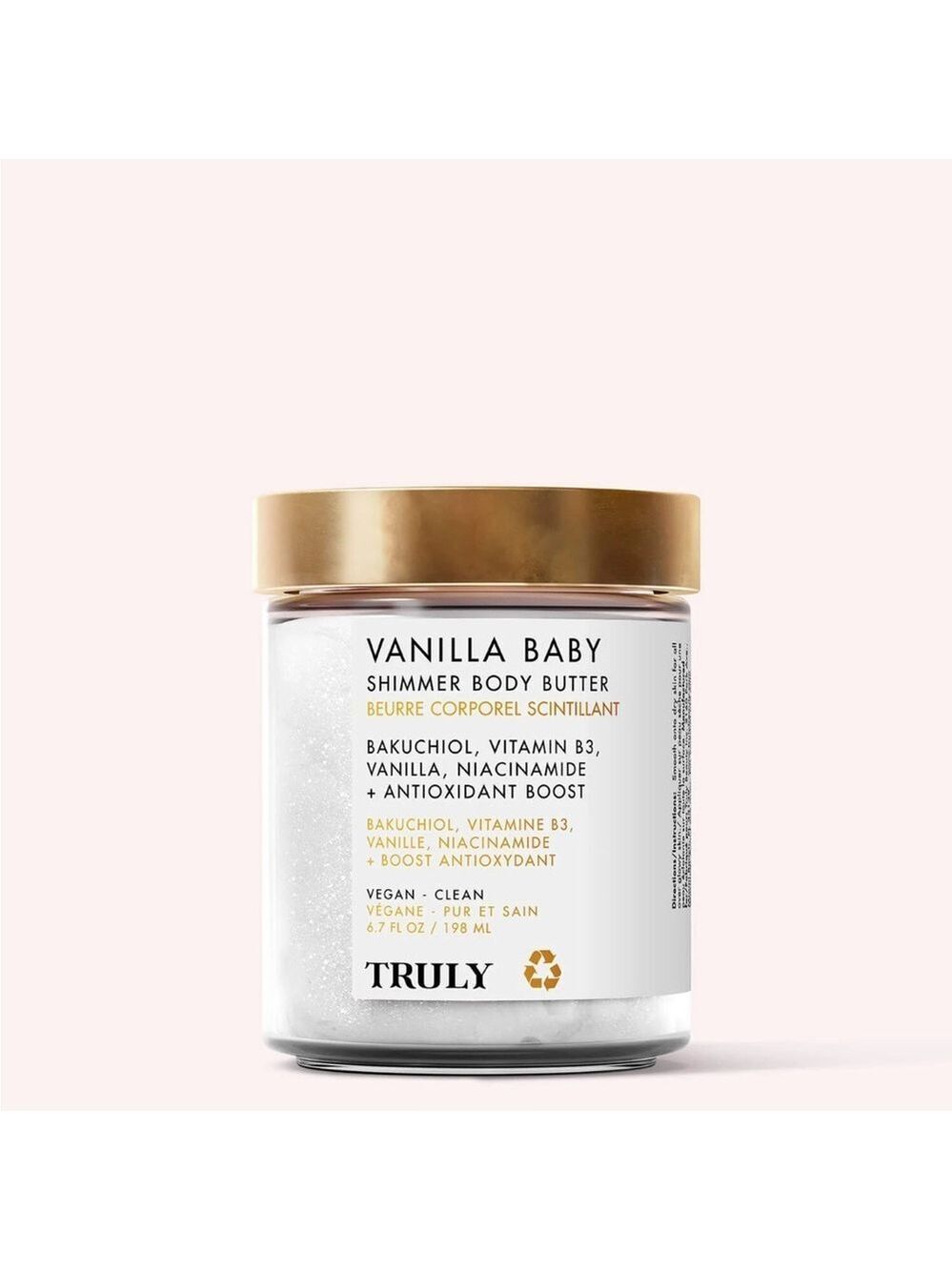 TRULY Vanilla Baby Shimmer Body Butter 6.7 fl oz NEW